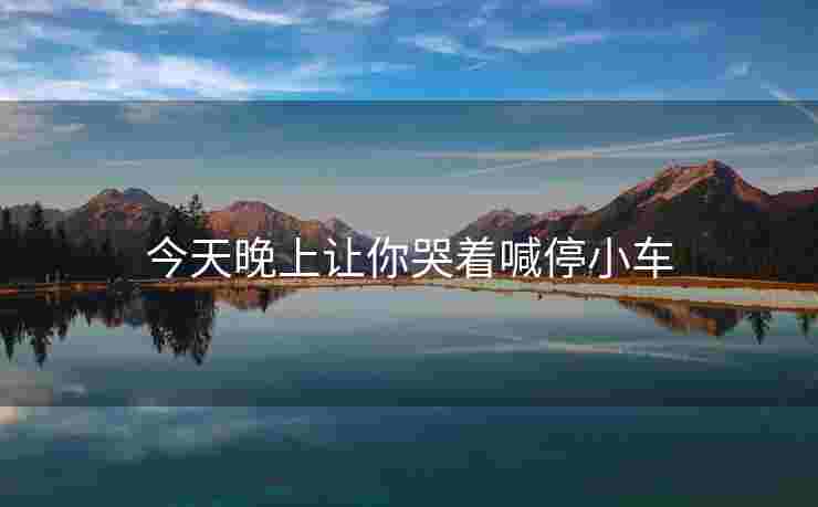 今天晚上让你哭着喊停小车
