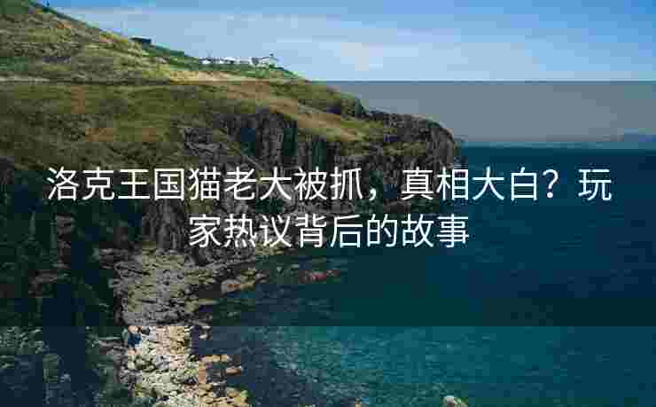 洛克王国猫老大被抓，真相大白？玩家热议背后的故事